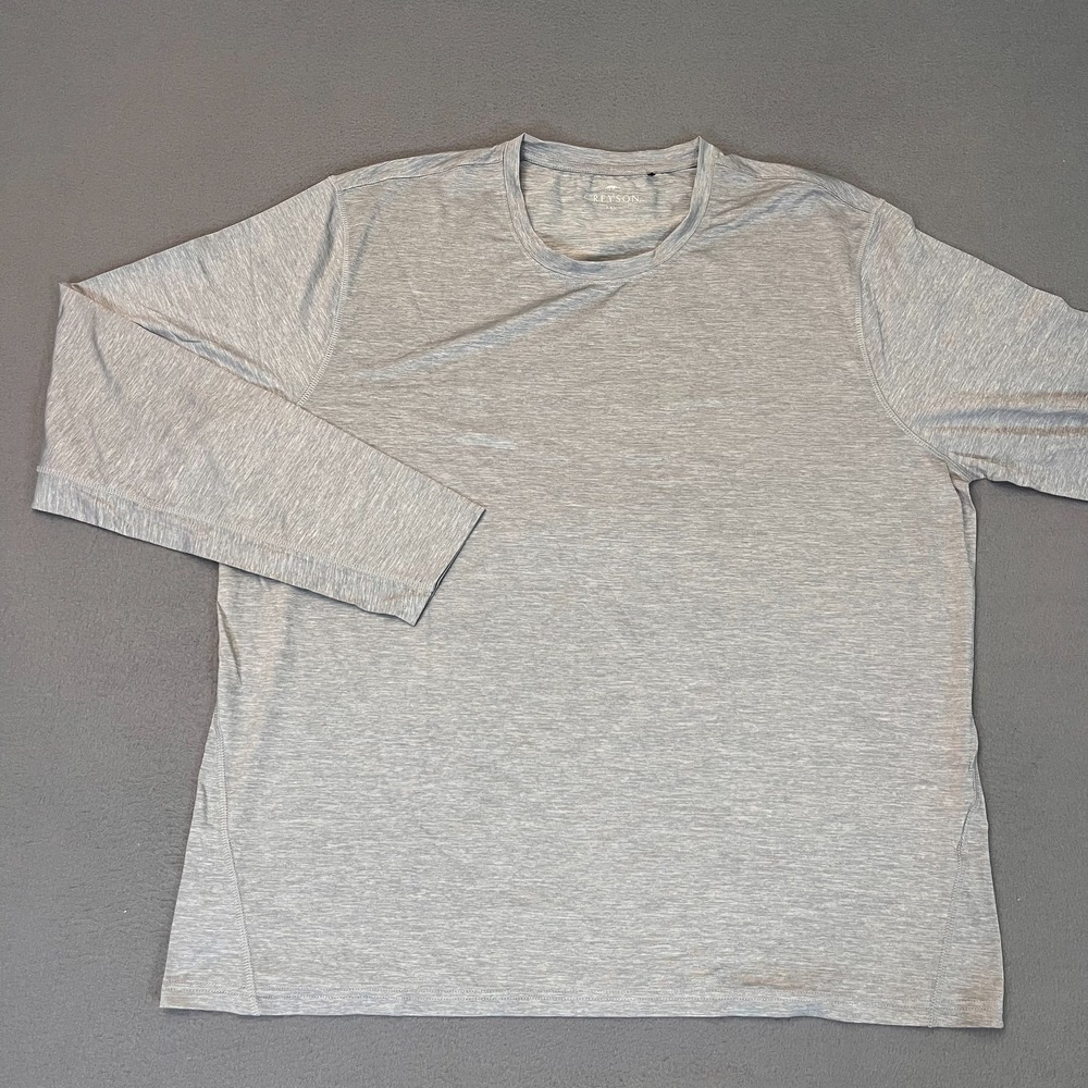Greyson Shirt Tee T-Shirt Guide Sport Mens 2XL Logo Wolf Gray Nylon Spandex Golf